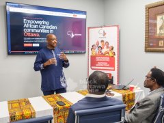 7.-ACAO-Board-Chair-Serge-Banyongen-encourages-attendees-to-share-information-about-the-new-walk-in-clinic-with-community-members-who-may-benefit-from-its-services