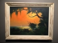Mary Ann Carroll (1940-), Sailing under a Burning Sky, 1965, oil on Upson board