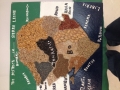 map of Sierra Leonean depicting cash crops and districts