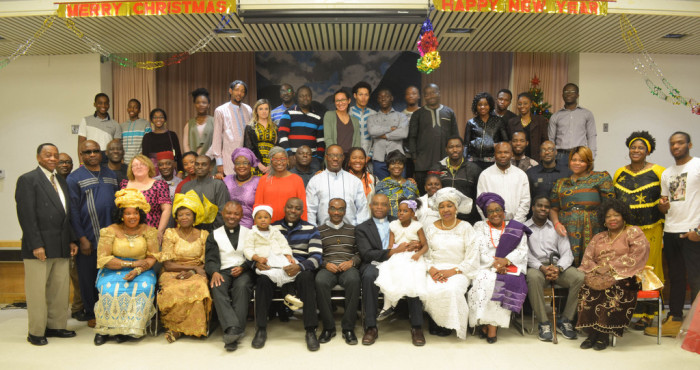 Group photo after the mass on Xmas day