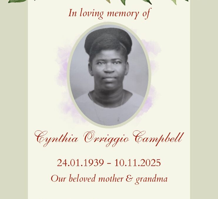 Tribute to Cynthia Oreggio Campbell