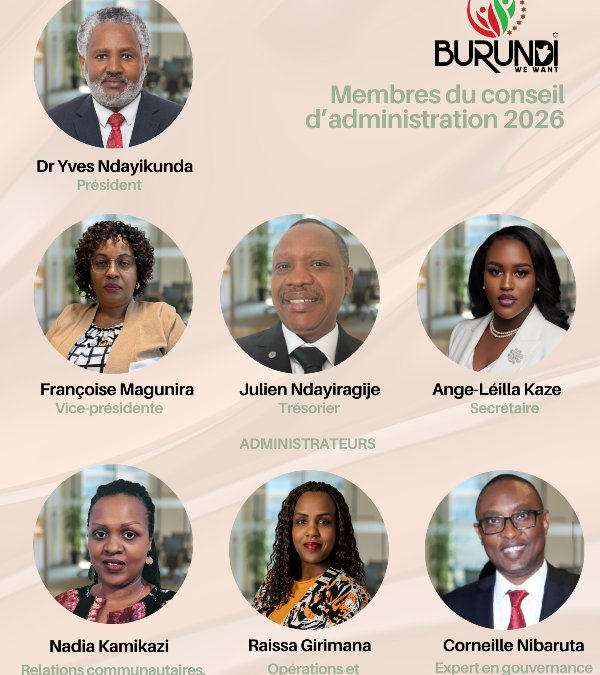 New Board of Directors for Burundi We Want