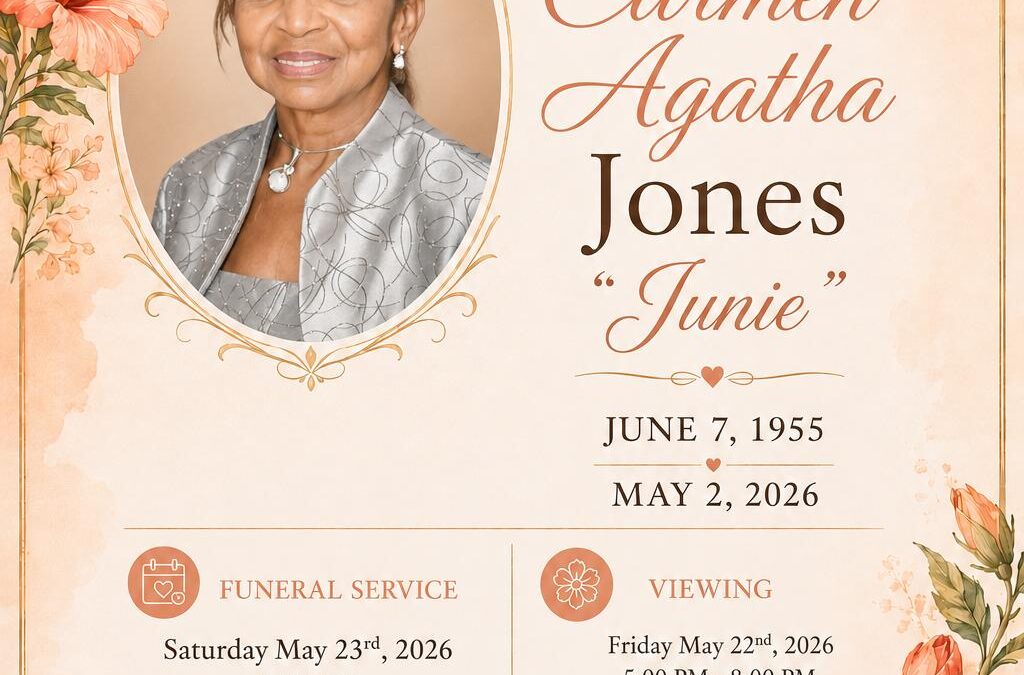 In loving memory of Carmen Jones